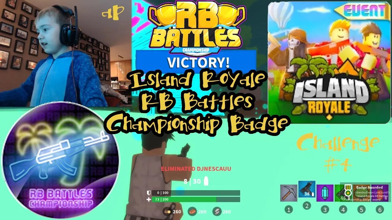 AndersonPlays Roblox - How to get the Island Royale RB Battles Championship Badge Walkthrough