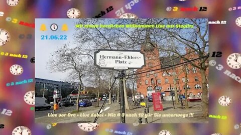 🔔🕕🔔 Berlin am Hermann Ehlers Platz - „Menschen mit Schildern“ - 21.06.22