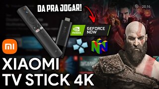 XIAOMI TV STICK 4K | EMULADOR DE PSP, NINTENDO 64 E STREAMING DE JOGOS! | Unboxing & Review!