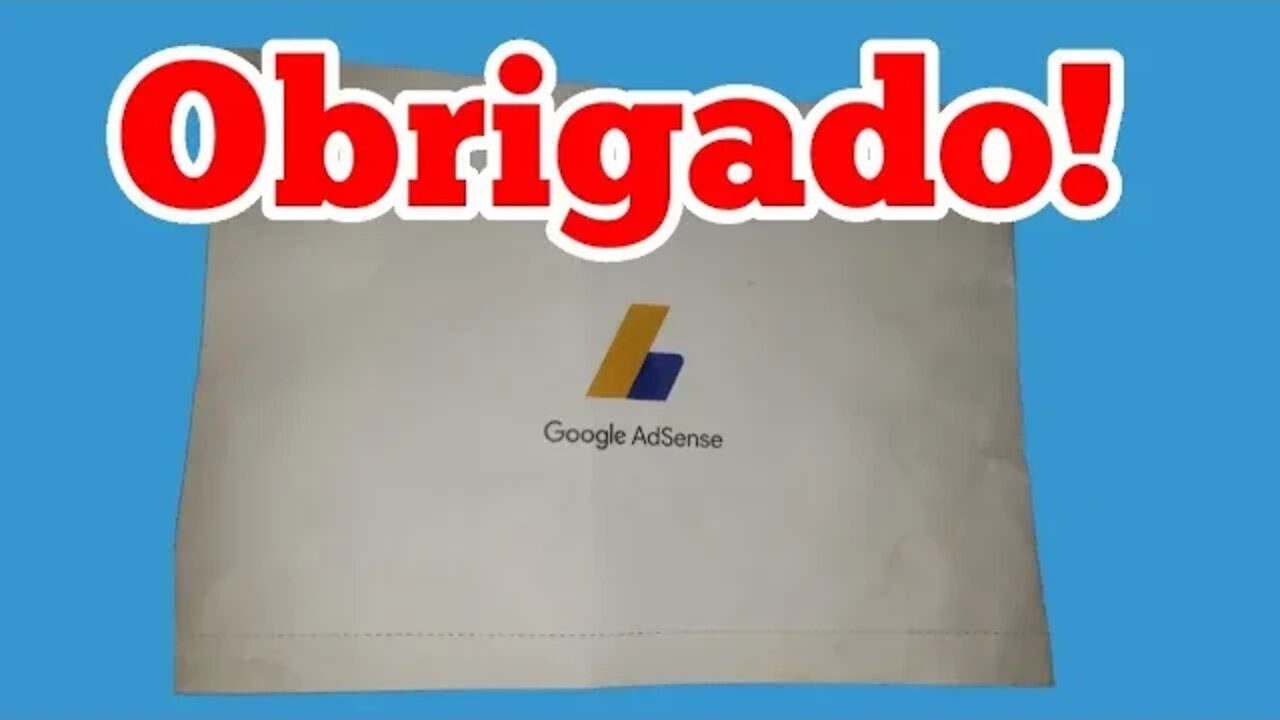 Recebi a carta do AdSense!