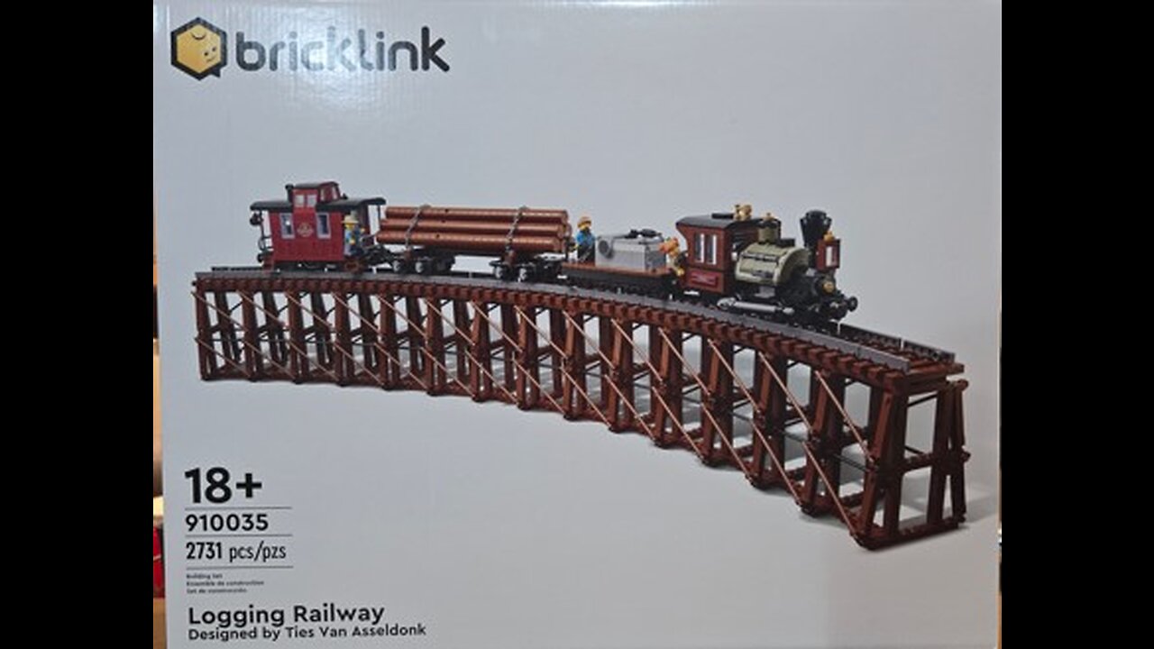 Unboxing & Building Lego 910035 Logging Railway-Part 3