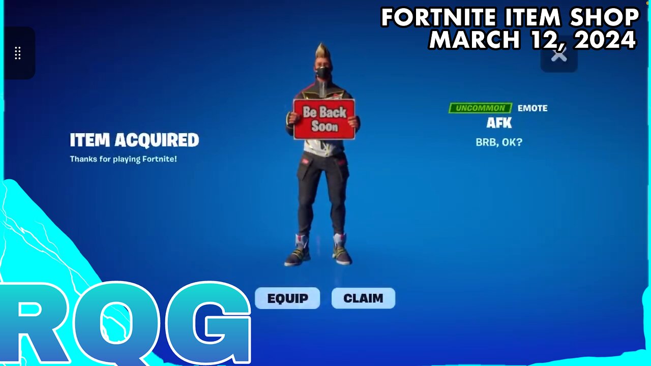 “NEW” AFK EMOTE IS HERE!😂 FORTNITE ITEM SHOP (March 12, 2024)