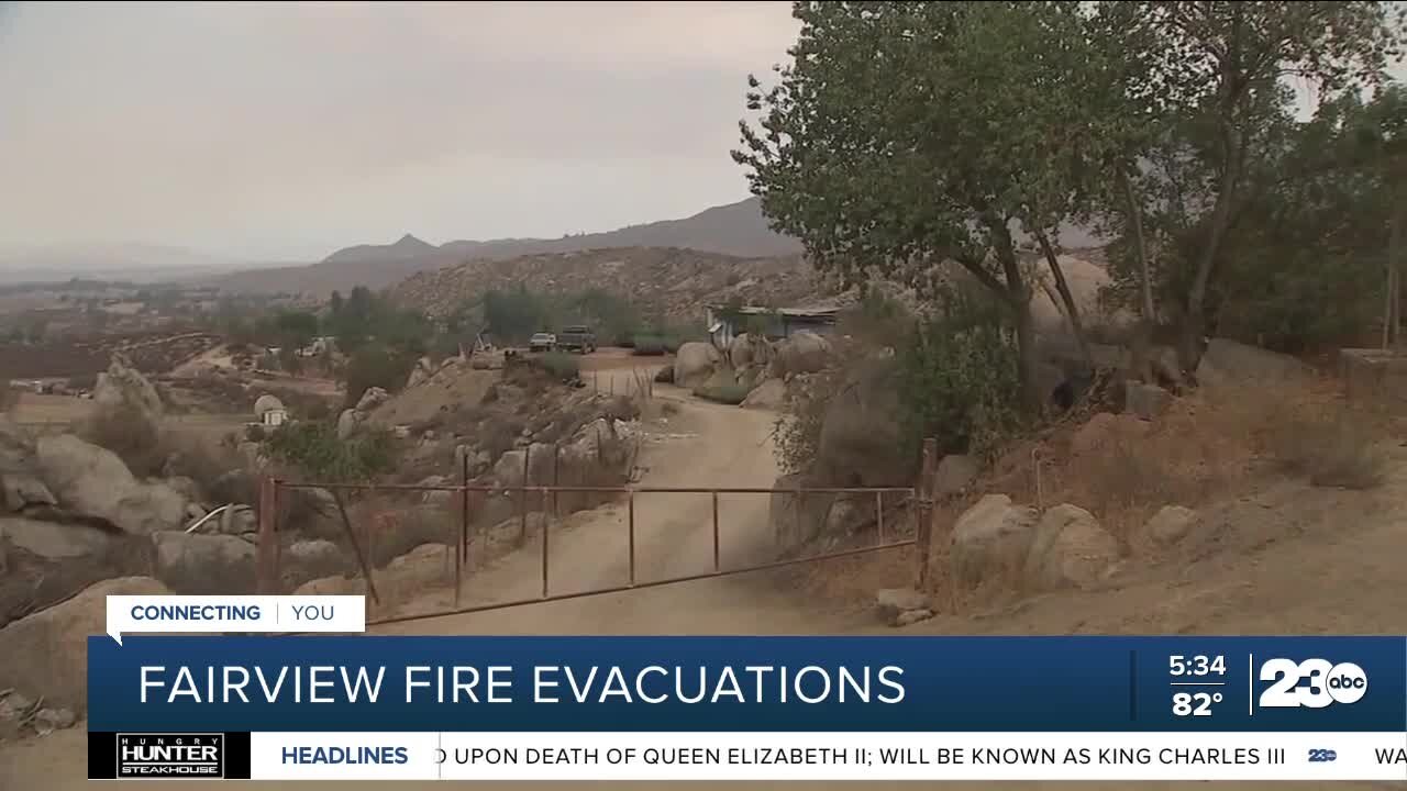 Fairview Fire evacuations