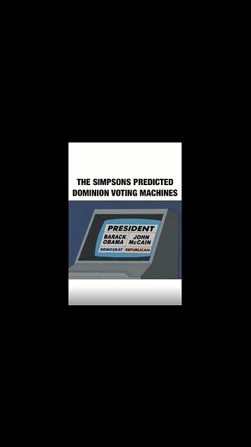 The Simpsons Predicted Dominion Voting Machine Fraud - 11-12-20