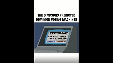 The Simpsons Predicted Dominion Voting Machine Fraud - 11-12-20