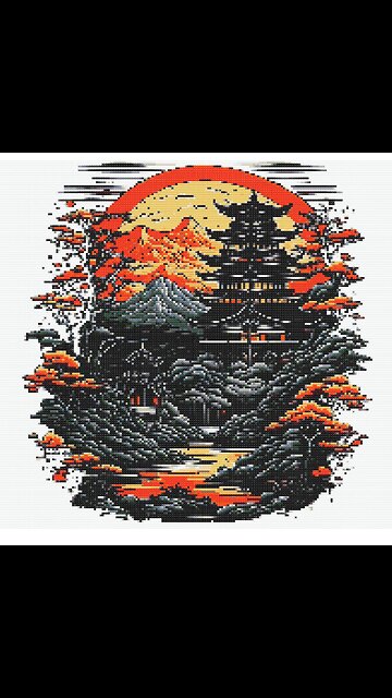 ZEN GARDEN Cross Stitch Pattern by Welovit | welovit.net | #welovit