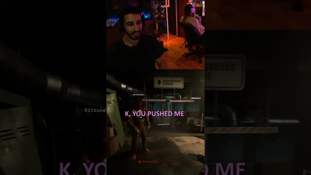 She gaslighting me 😠#funnygaming #outlast #horrogame #coopgame