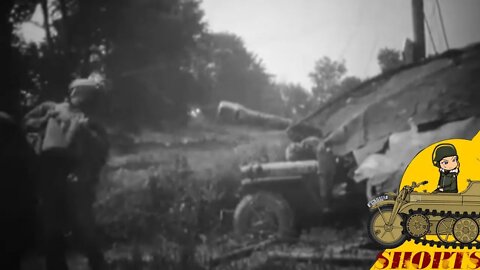 79th Infantry Division Soldier clotheslines himself - Normandy. #shorts 49