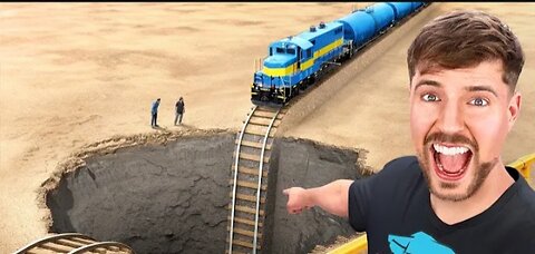 Mr.Beast train accident video😮😧