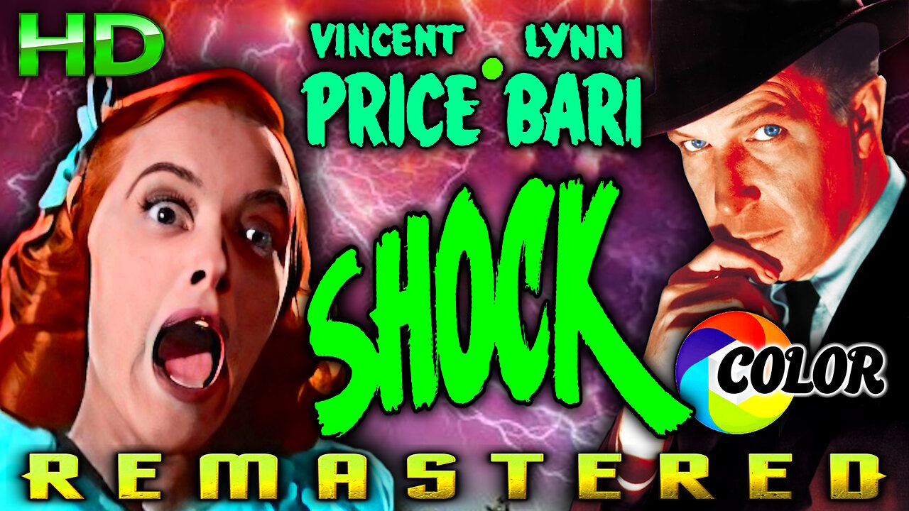 Shock - FREE MOVIE - HD COLOR REMASTERED (Excellent Quality) - Film Noir - Starring Vincent Price