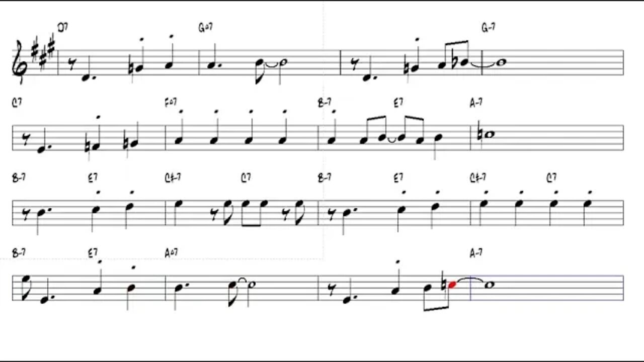 How High the Moon Morgan Lewis Tenor Sax