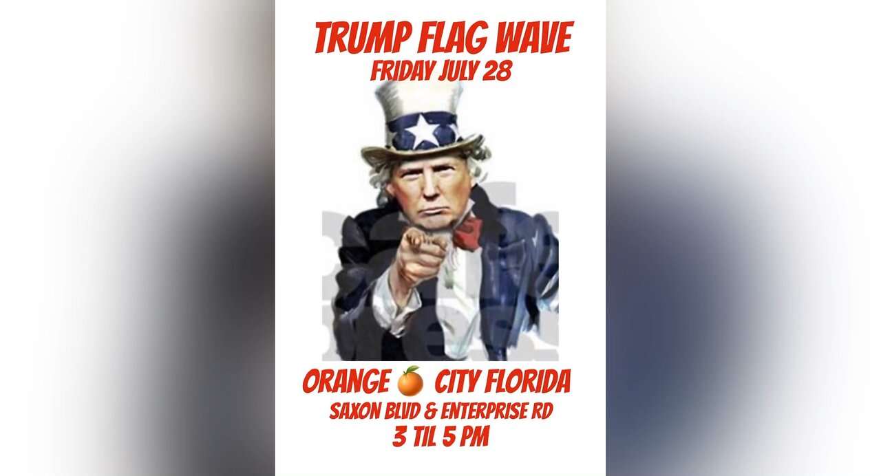 Waving Trump Flags