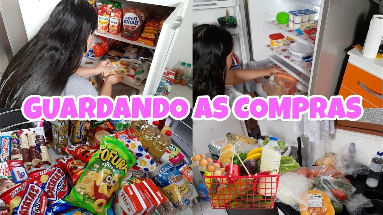 GUARDANDO AS COMPRAS DO MÊS