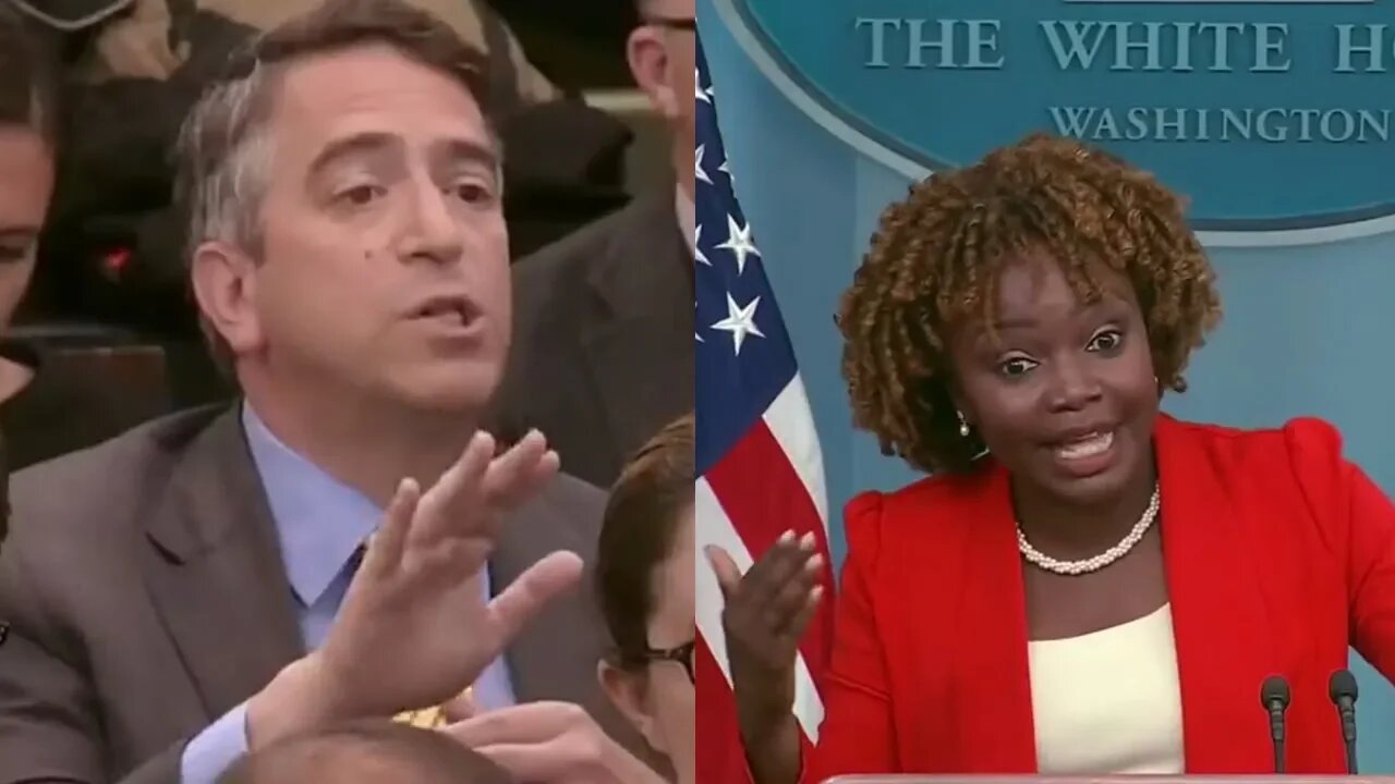 Karine ABRUPTLY Ends Press Briefing After Getting COOKED By Reporter Over Biden's Many Falls