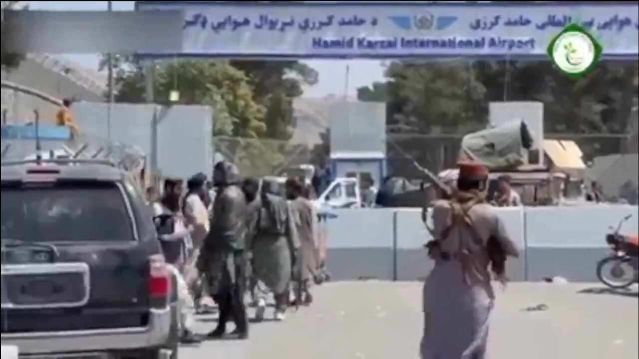 Taliban Fighters Shooting at Afghans Around the Kabul Airport