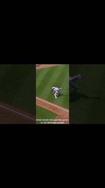 Chicago Cubs@Drew Smyly loses perfect game in the 8th #mlb #shorts #chicagocubs #higlights