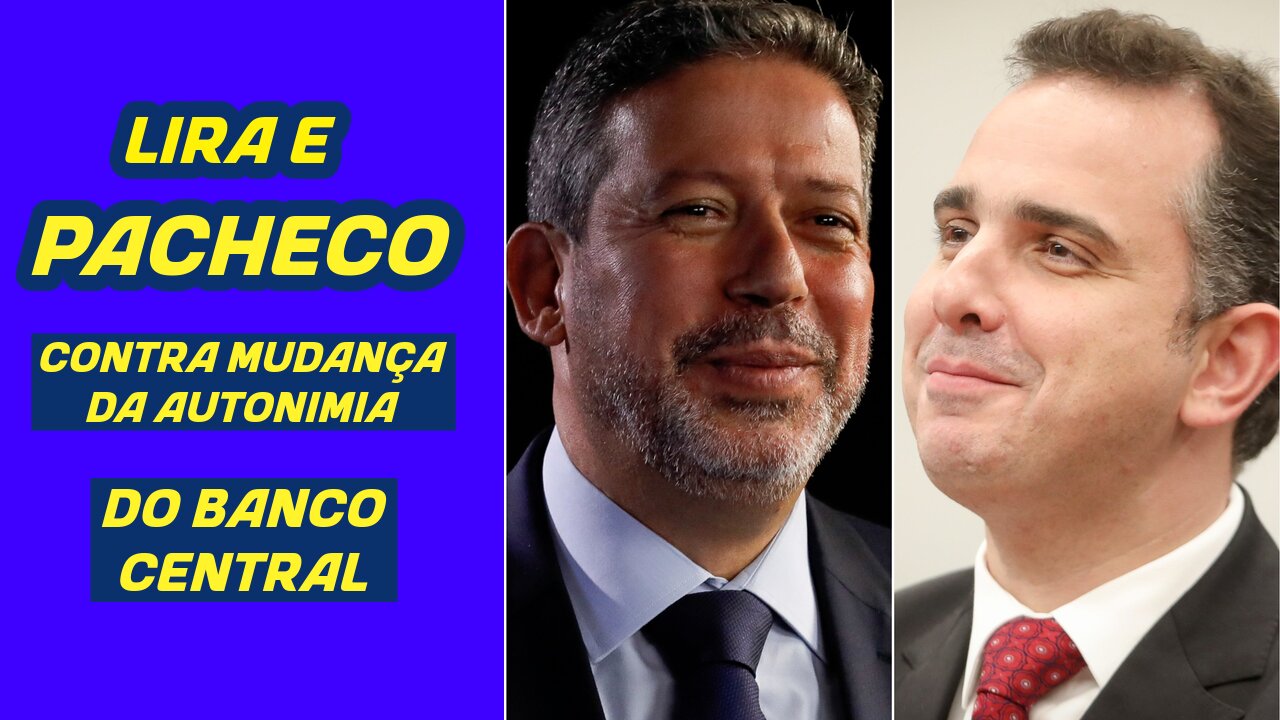 LIRA E PACHECO VÃO CONTRA ÍDEIA DE LULA.