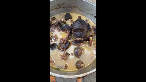 Monkey Cooked By Heartless people