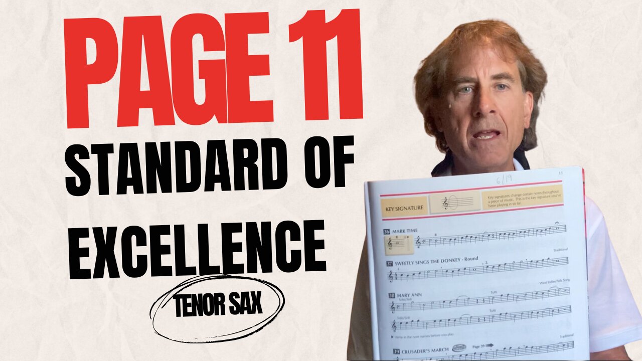 Page 11 Standard Of Excellence Tenor Sax Book 1 | Practice Sax With Me