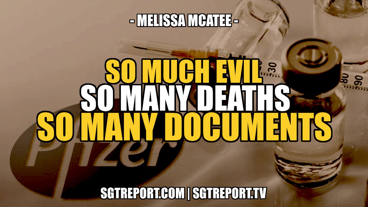 SO MUCH EVIL, SO MANY DEATHS, SO MANY DOCUMENTS -- MELISSA MCATEE