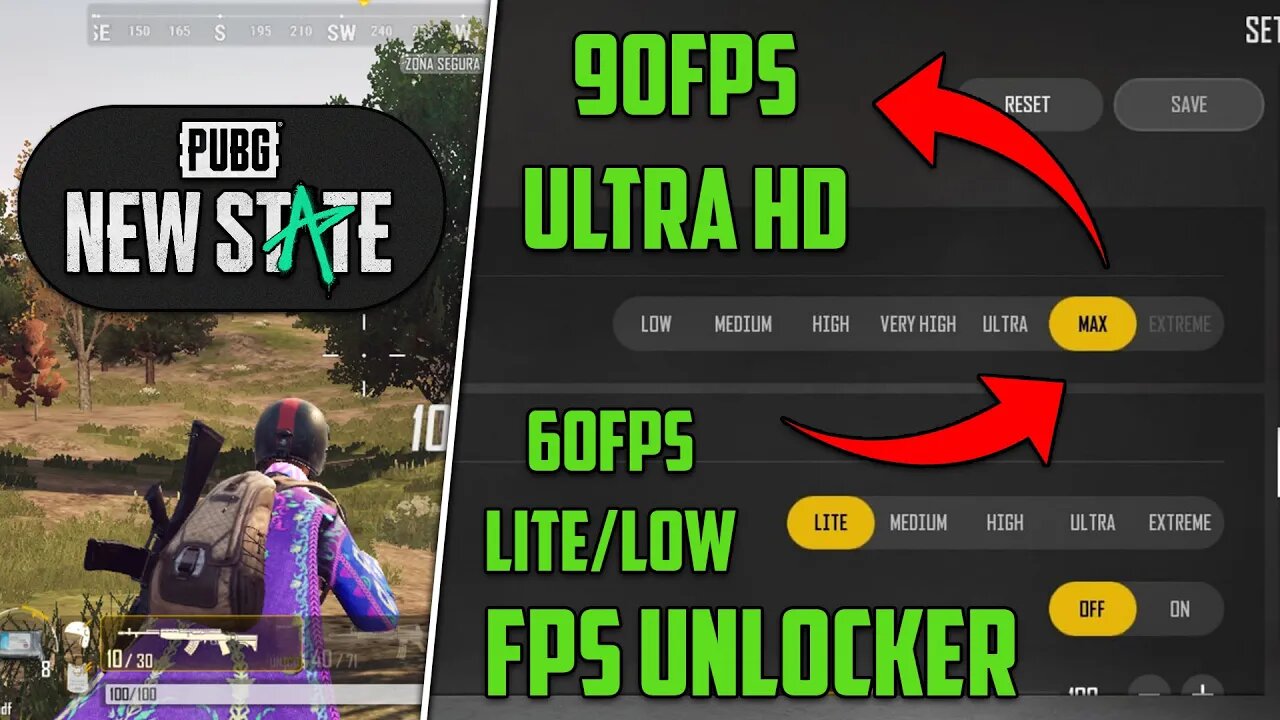 LIBERE OS 90FPS E GRÁFICOS NO ULTRA DO PUBG NEW STATE! | PUBG New State 90FPS Unlocker