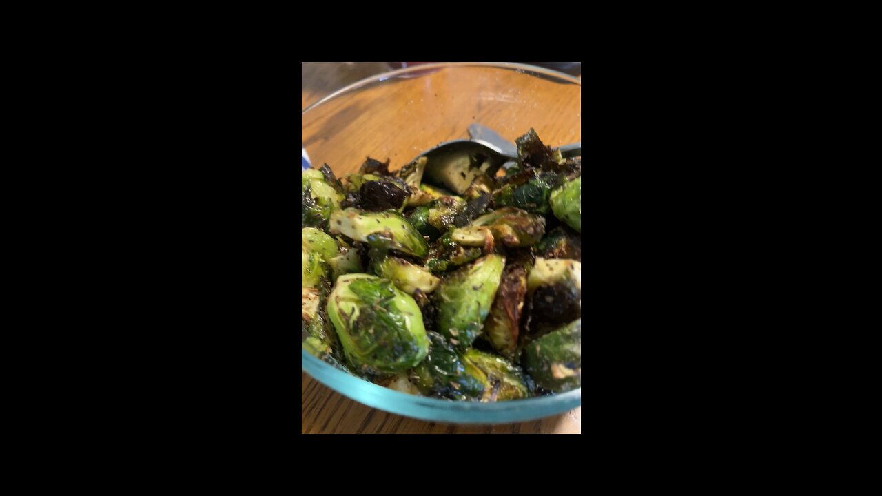 Air Frying Brussels Sprouts