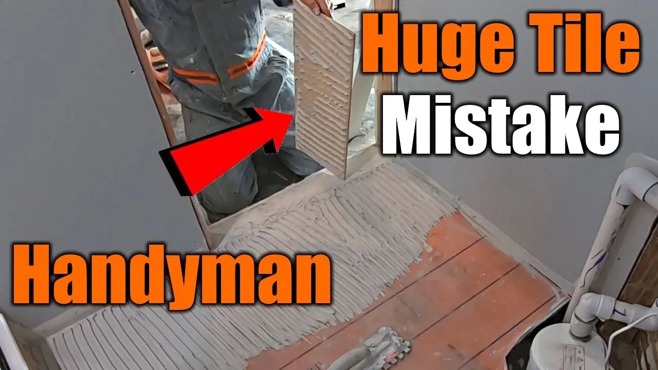 Handyman Installs Tile Backwards From The "Pros" | THE HANDYMAN |