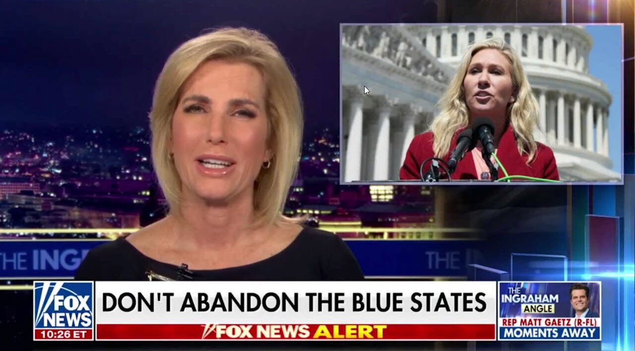 Laura Ingraham to Marjorie Taylor Greene: Shut Up About Secession (2.22.23)