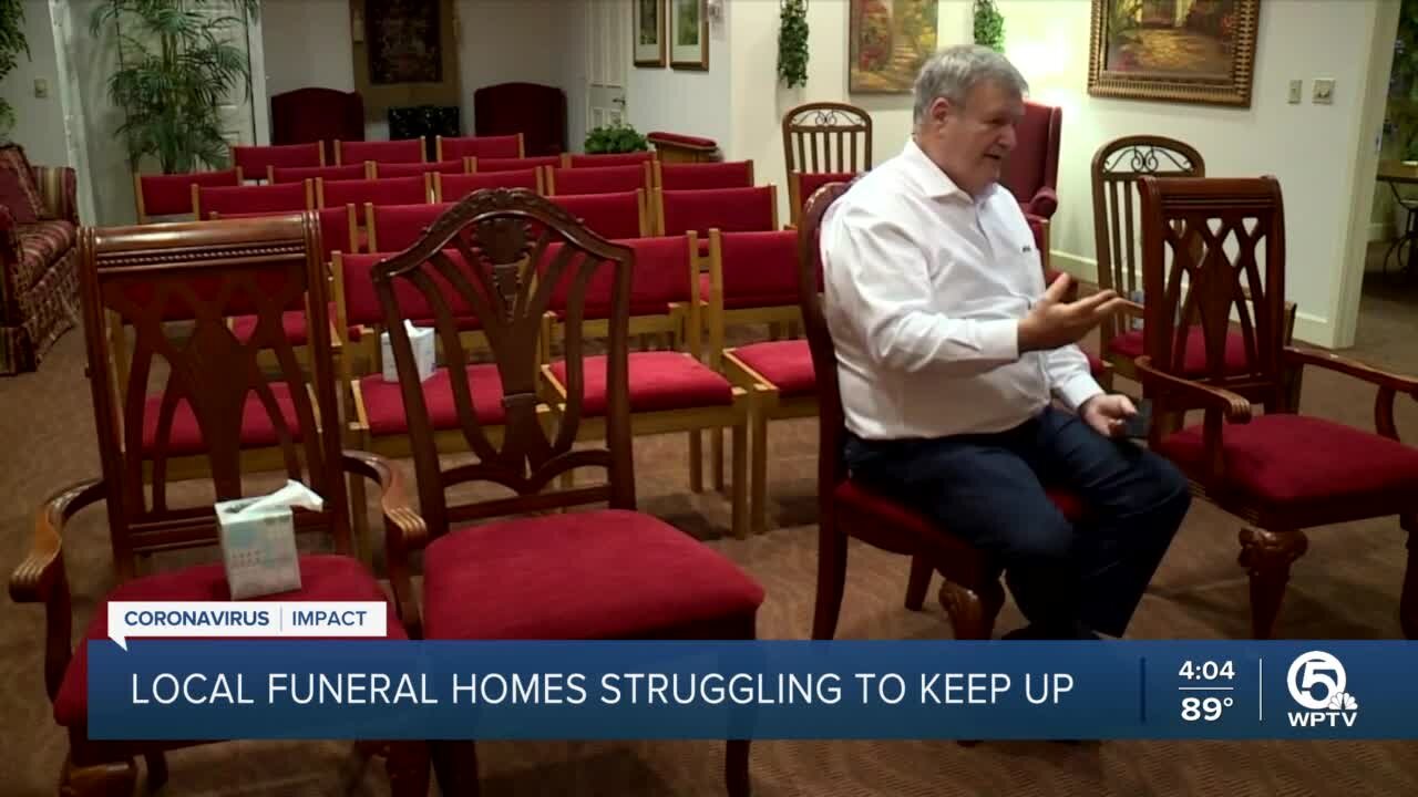 COVID-19 pandemic puts strain on Palm Beach County funeral homes