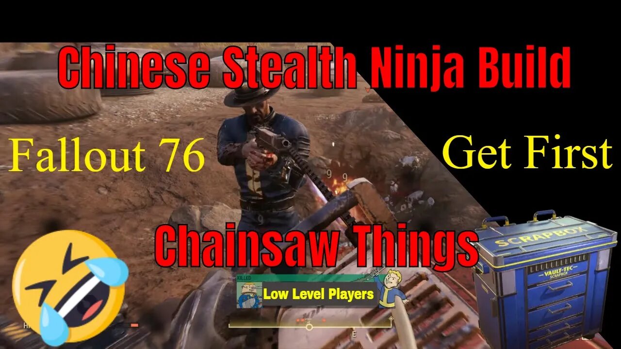 Lorespade's Chinese Stealth Suit Melee Ninja And Chainsaw Things Fallout 76 PvP Show