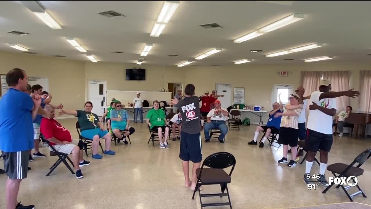 Patrick Nolan teaches yoga to special needs adults