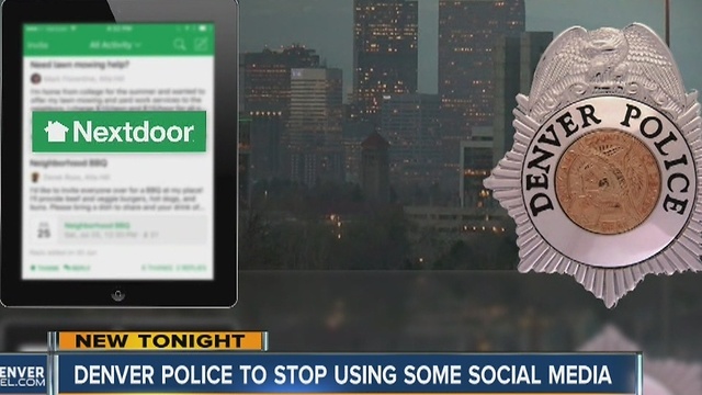 Denver Police to stop using using Nextdoor, limit Facebook