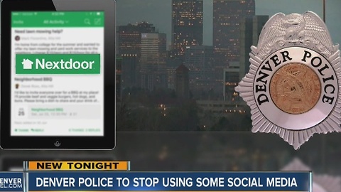 Denver Police to stop using using Nextdoor, limit Facebook