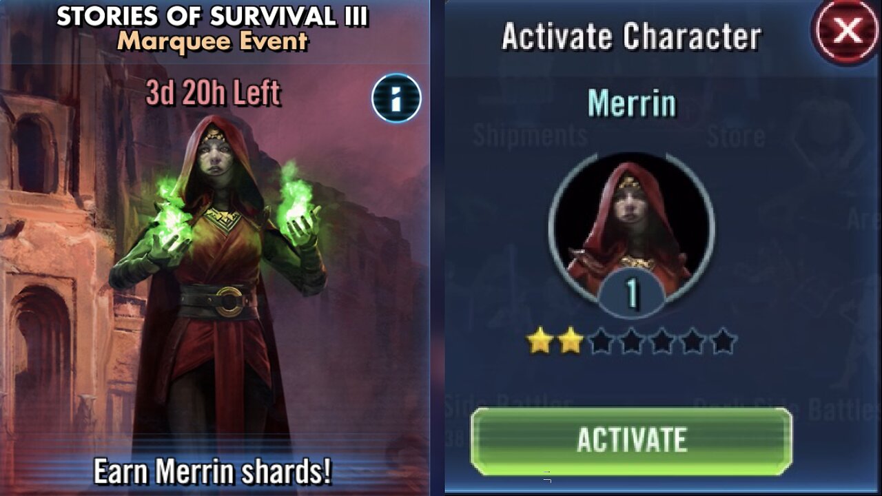 Marquee Event Stories of Survival III: Unlock Merrin | Basic Play-Through | SWGOH