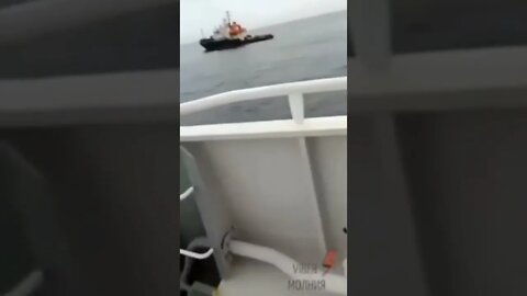 Пожар на крейсере «Москва»🔥