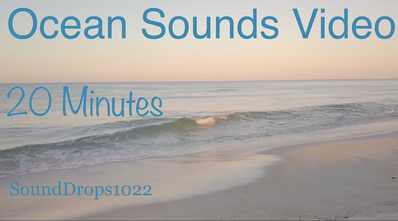 Experience Peace At The Beach With 20 Minutes Of Ocean Sounds Video