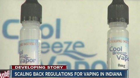 Vaping law proposal could scale back regulations for manufacturers in Indiana