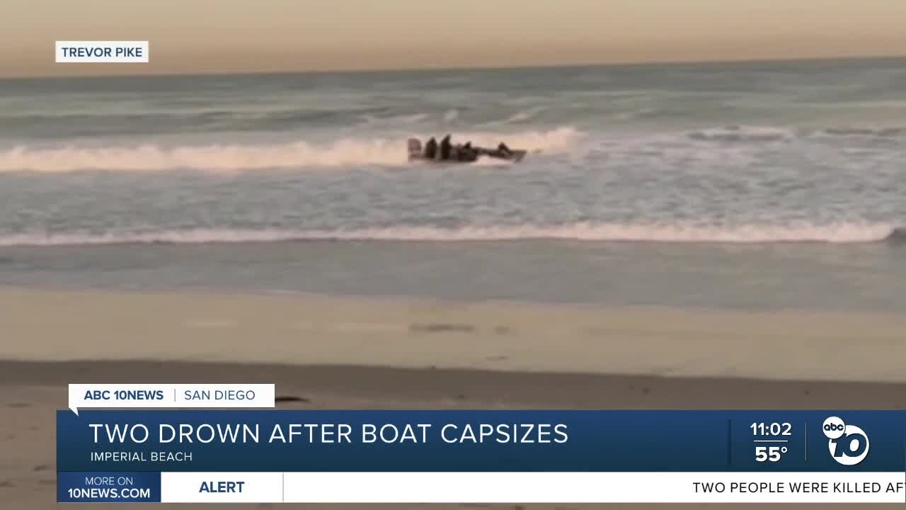 Two drown after boat capsizes in Imperial Beach