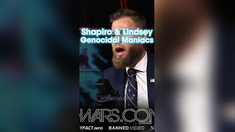 Owen Shroyer: Ben Shapiro & Lindsey Graham Are Genocidal Cowards, They Expect You To Die For Their Owners in Israel - 10/11/23