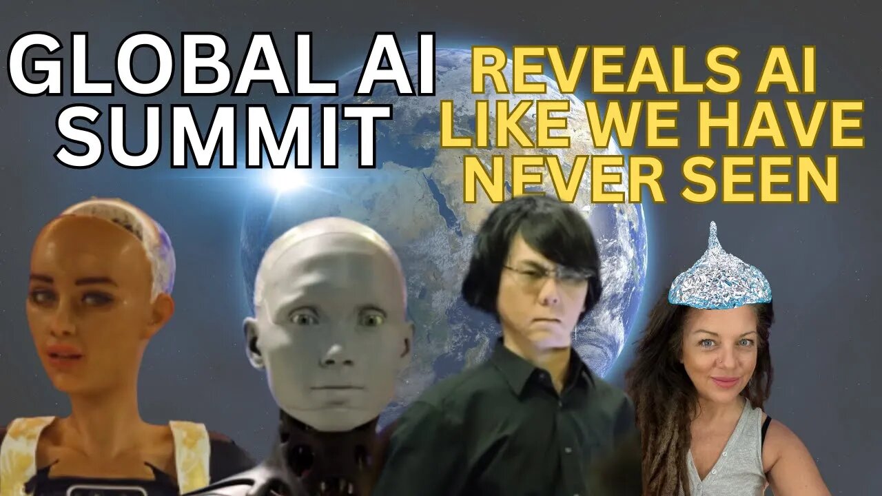 Terrifying AI Press Conference Run by AI Robots | Live Reaction | AI Global Summit Reveals AI Tech