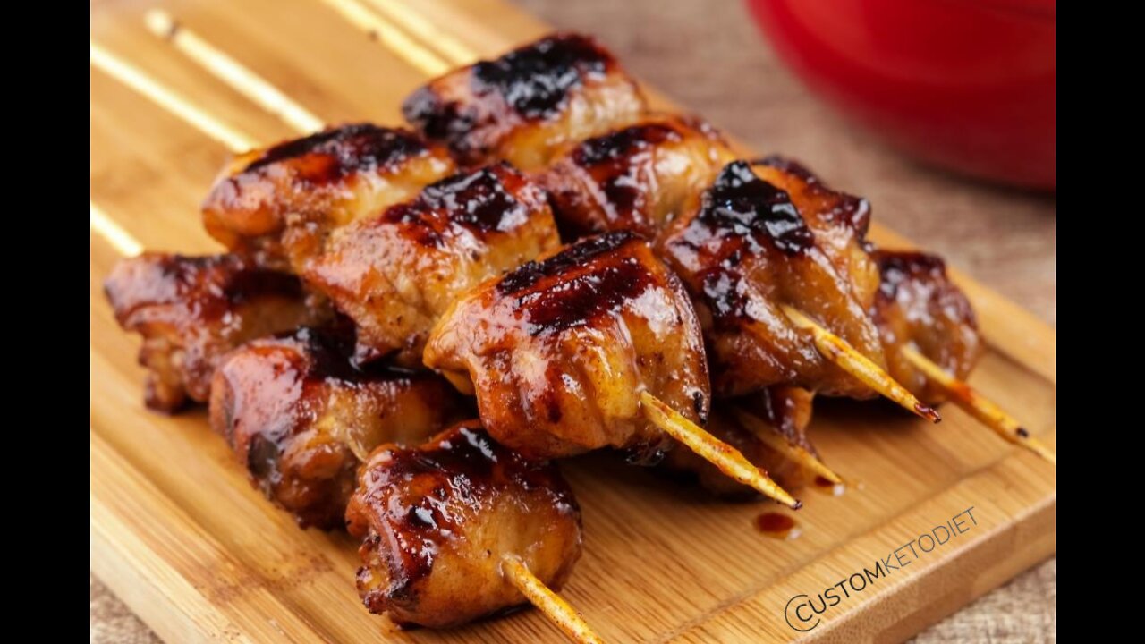 Keto BBQ Chicken Kabobs 🐔🐔🐔