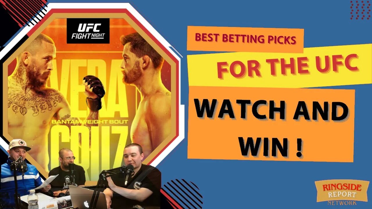 🔴UFC Fight Night | Vera vs Cruz | 💸Betting Breakdown