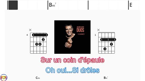 JULIEN CLERC & VIANNEY Femmes je vous aime - (Chords & Lyrics like a Karaoke) HD