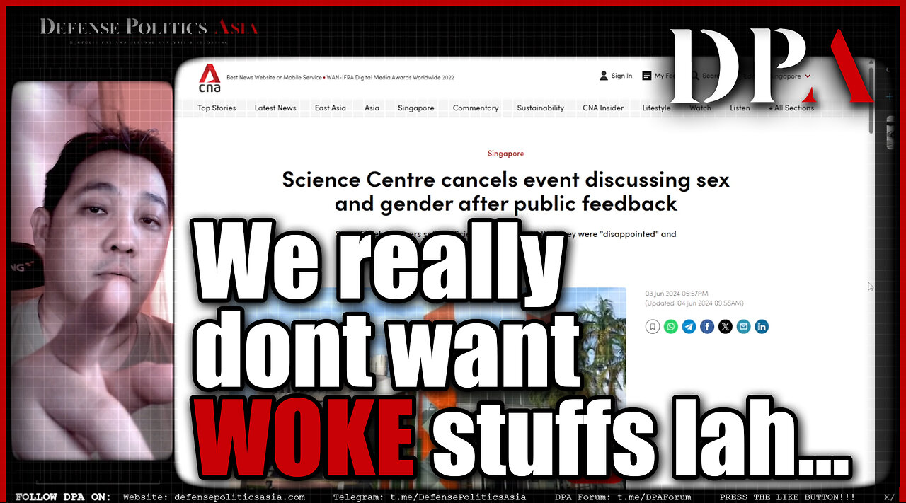 A "woke event" got cancelled in Singapore after public backlash when event was announced.