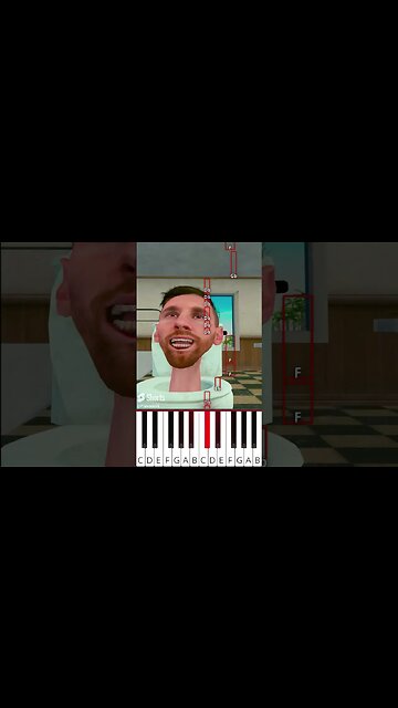 Skibidi toilet 😈 Ronaldo help his son (@LordAhmed3d) - Octave Piano Tutorial