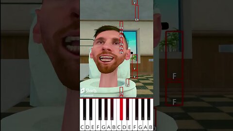 Skibidi toilet 😈 Ronaldo help his son (@LordAhmed3d) - Octave Piano Tutorial