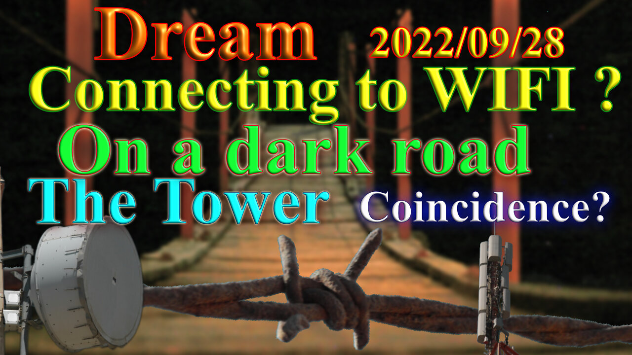 Along a dark road; Where is my home? Connection to WIFI? Dream