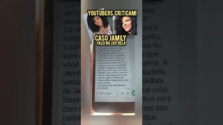 Caso Cantora Jamily Falei no Zap dela/Youtubers e internautas a Perseguem