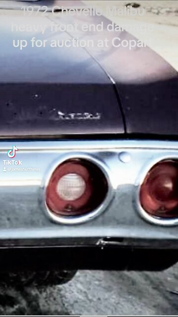 1972 Chevrolet Malibu, up for auction at Copart