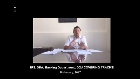 IRS, DRA, Banking Department, DOJ COVERING TRACKS!